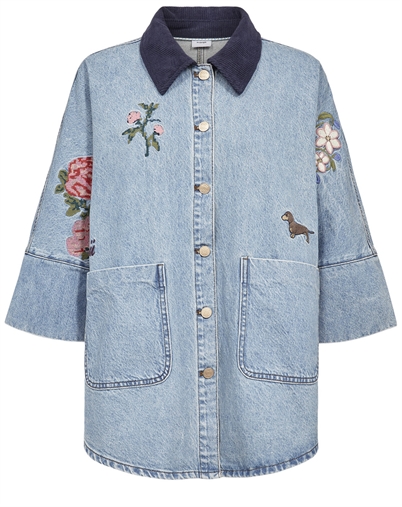 Nümph - NUDenma Oversize Bluse - Medium Blue Denim